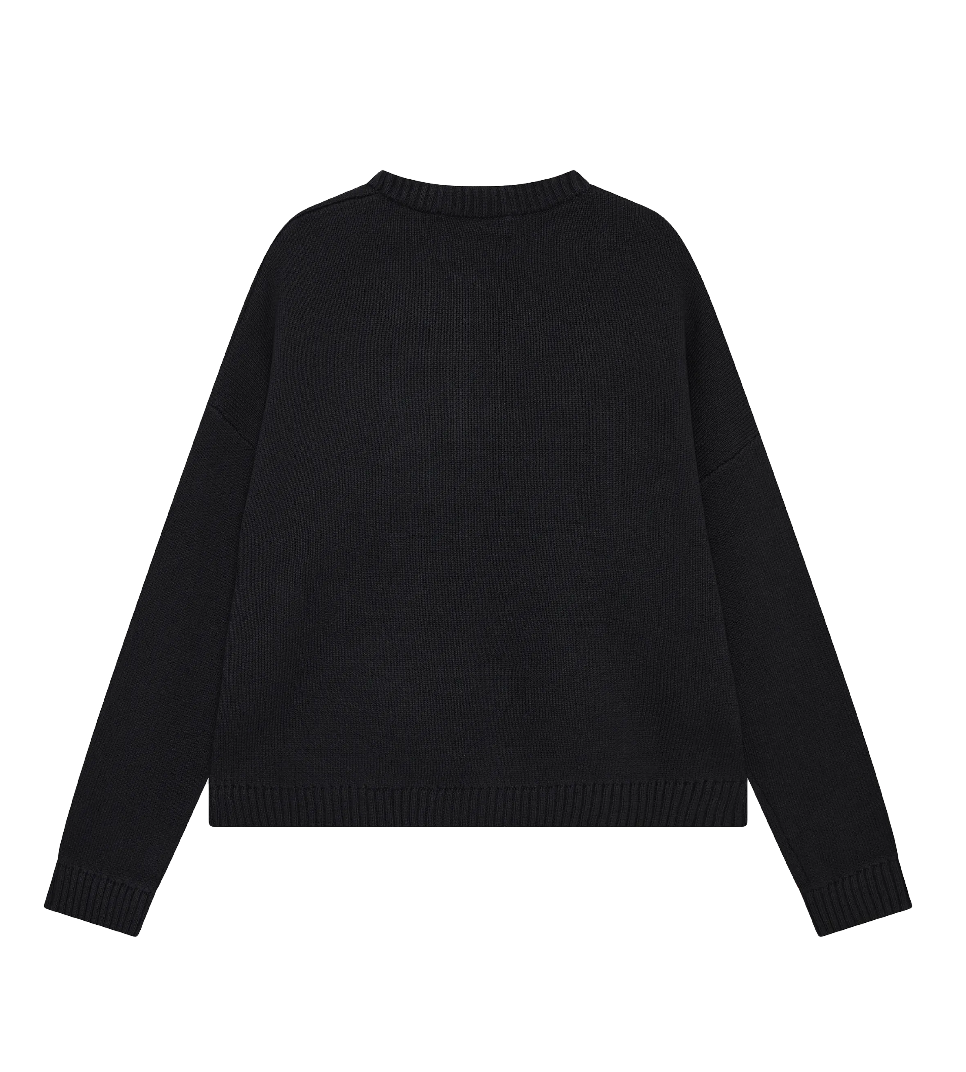 JET BLACK KNIT SWEATER