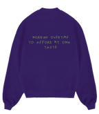 "Balance 0:00" Crewneck in Purple
