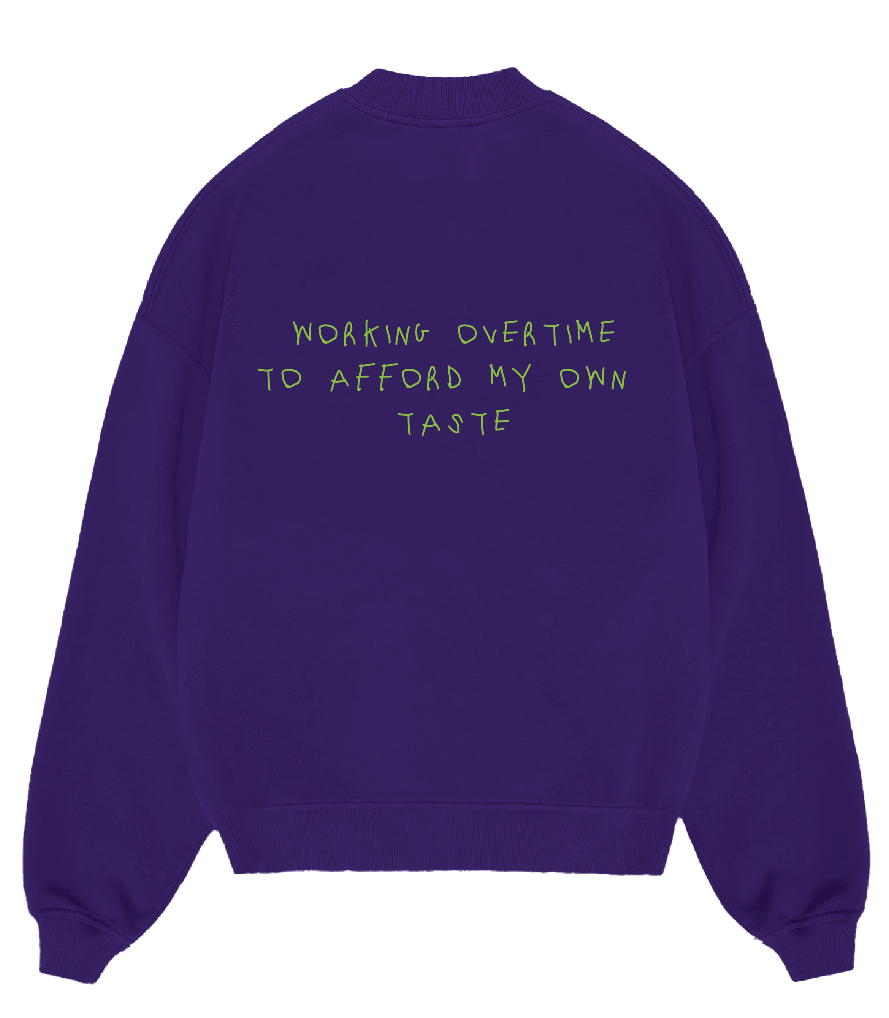 "Balance 0:00" Crewneck in Purple