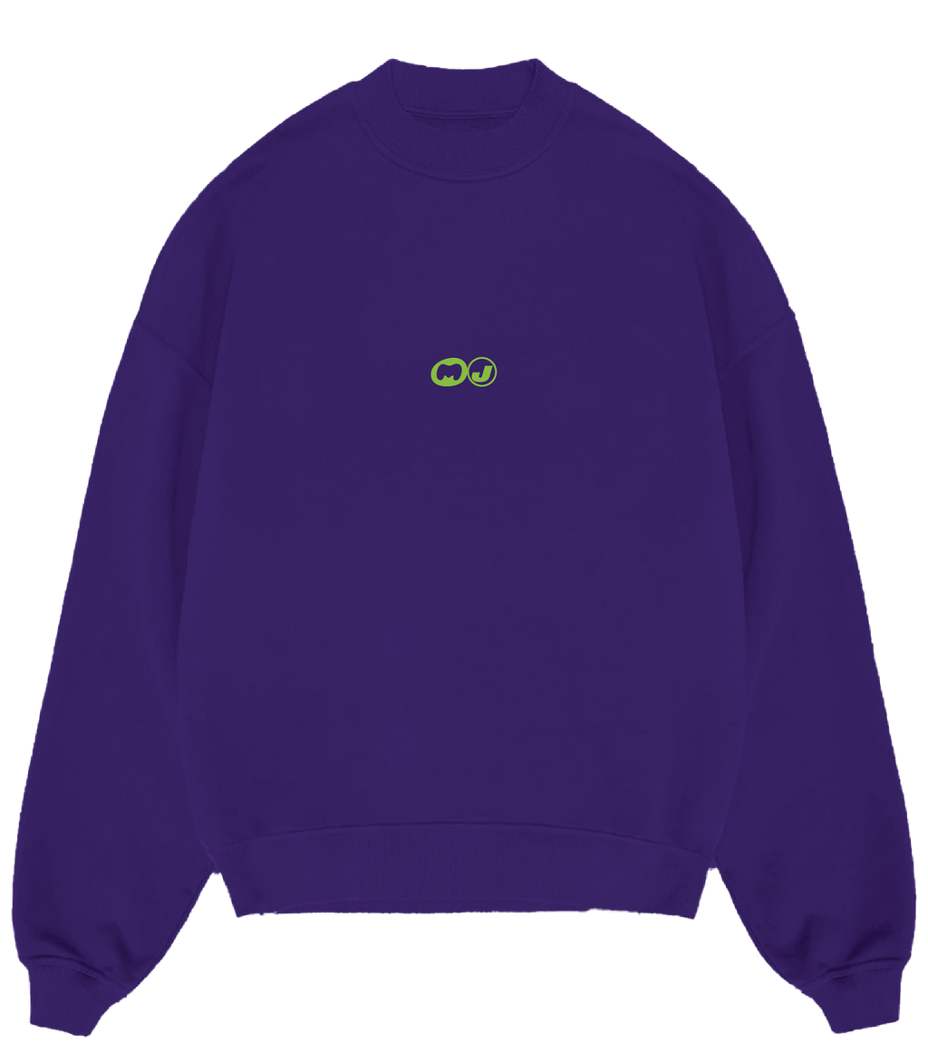 "Balance 0:00" Crewneck in Purple