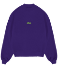 "Balance 0:00" Crewneck in Purple