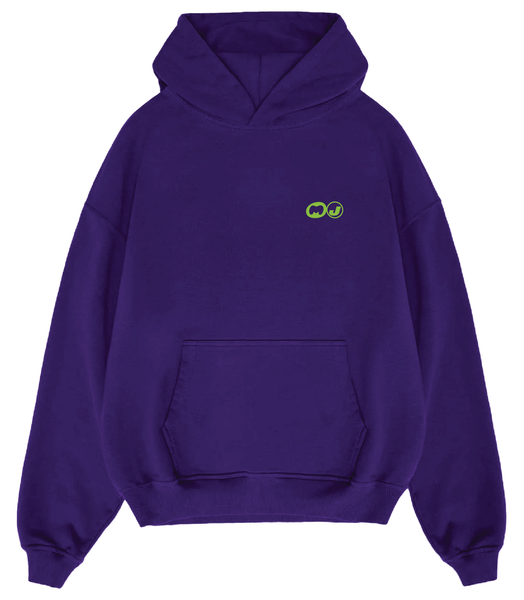"Working Overtime" Hoodie in Purple
