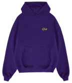 "Working Overtime" Hoodie in Purple
