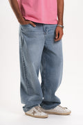 Men Baggy Jeans - Light Blue Wash