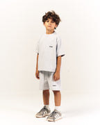 Mini Essentials Oversized T-shirt in Light Gray Melange