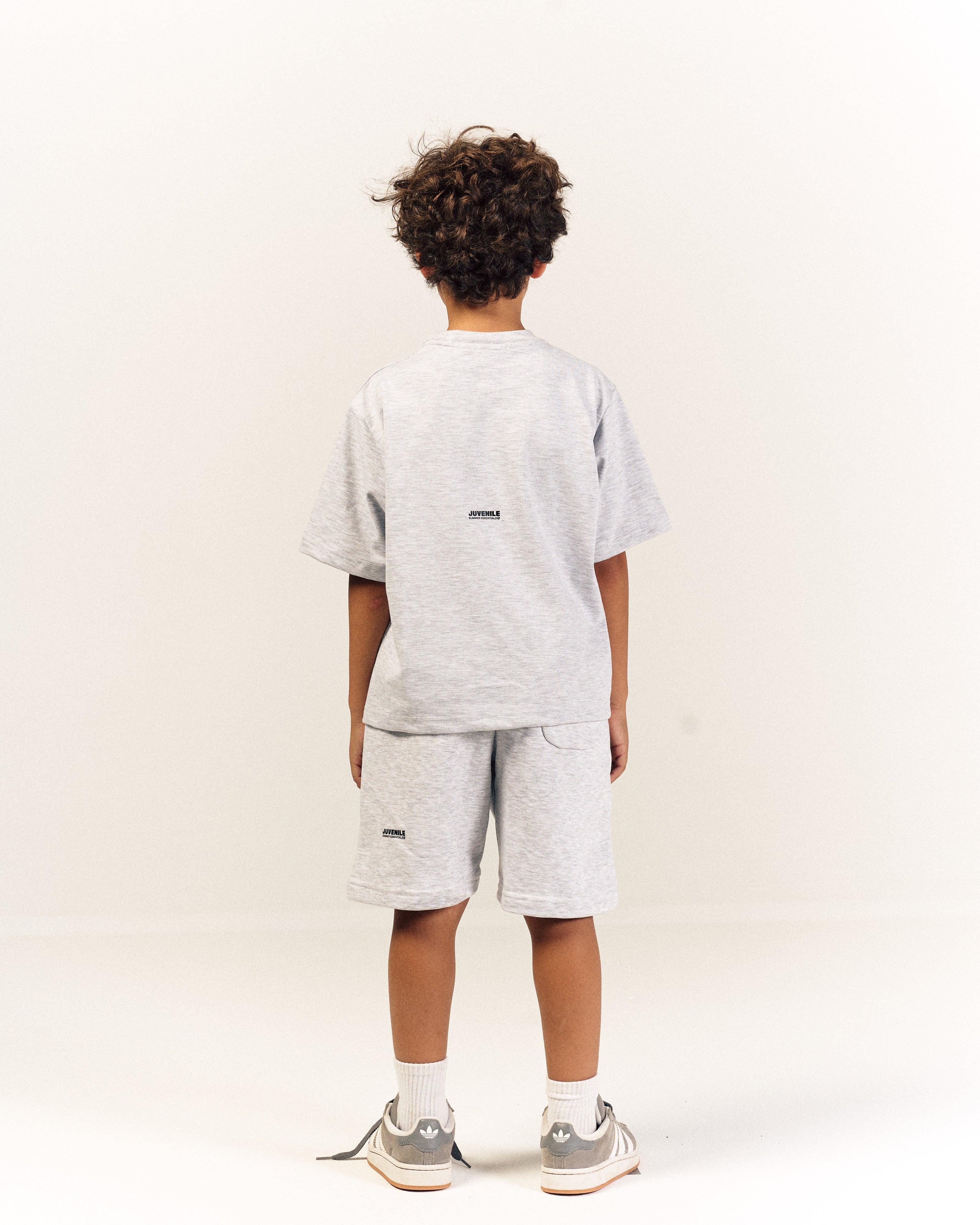 Mini Essentials Sweatshort in Light Gray Melange
