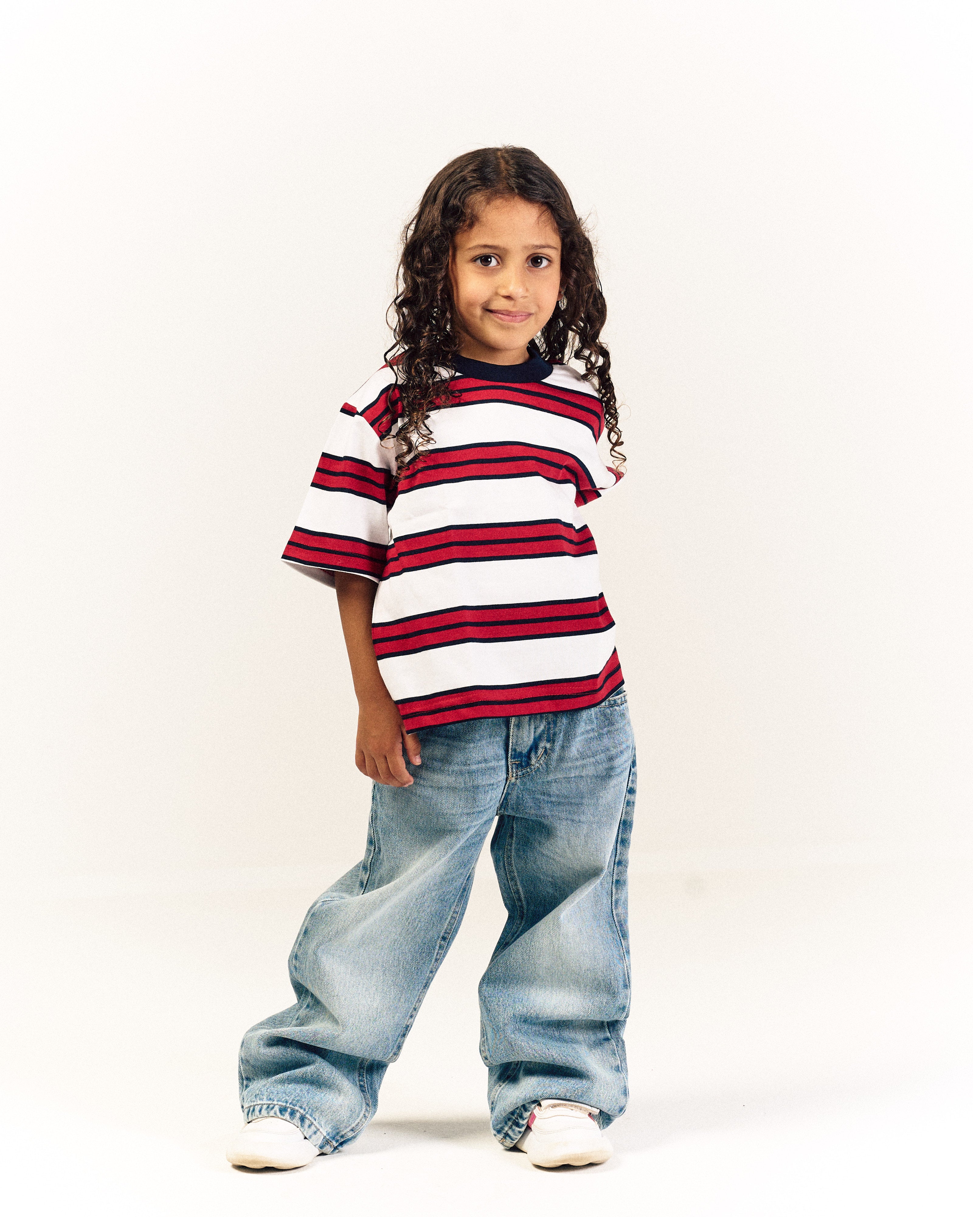 Strawberry Milk Mini Striped T-Shirt