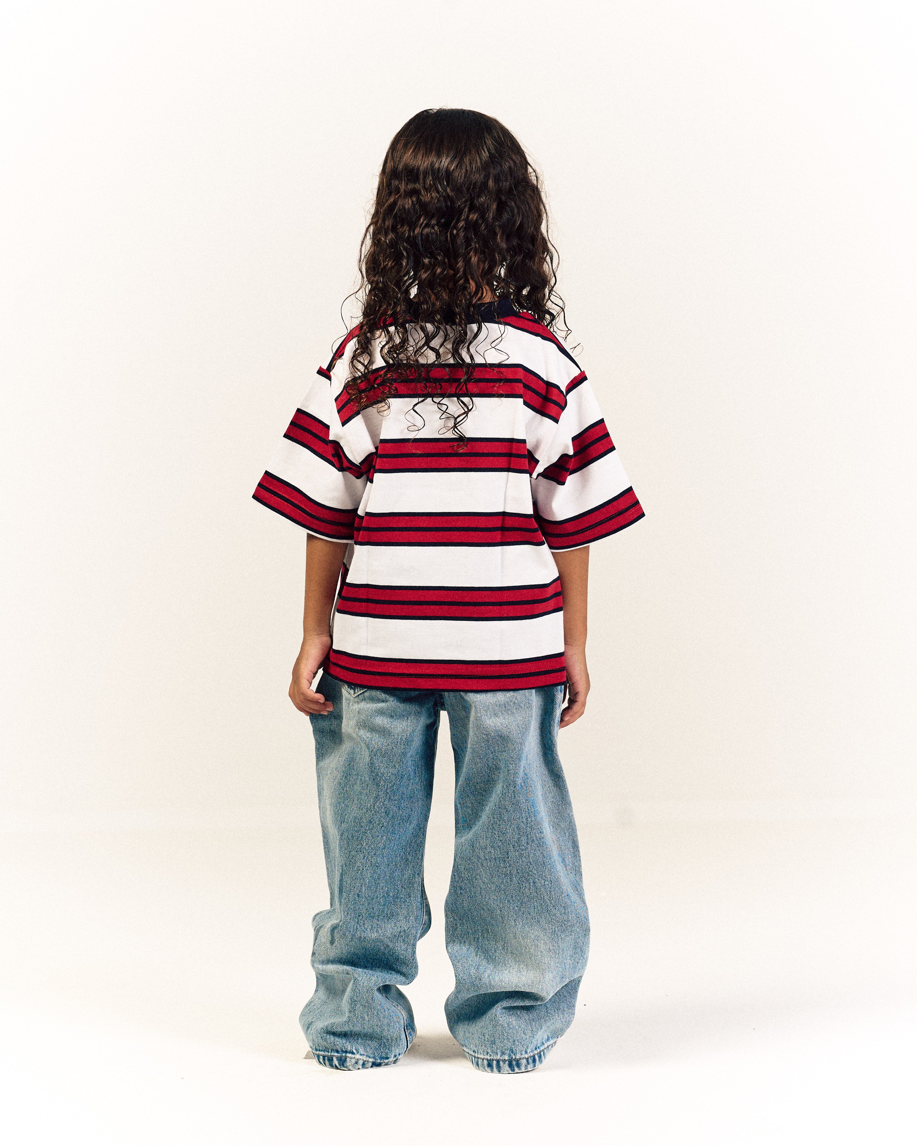 Strawberry Milk Mini Striped T-Shirt