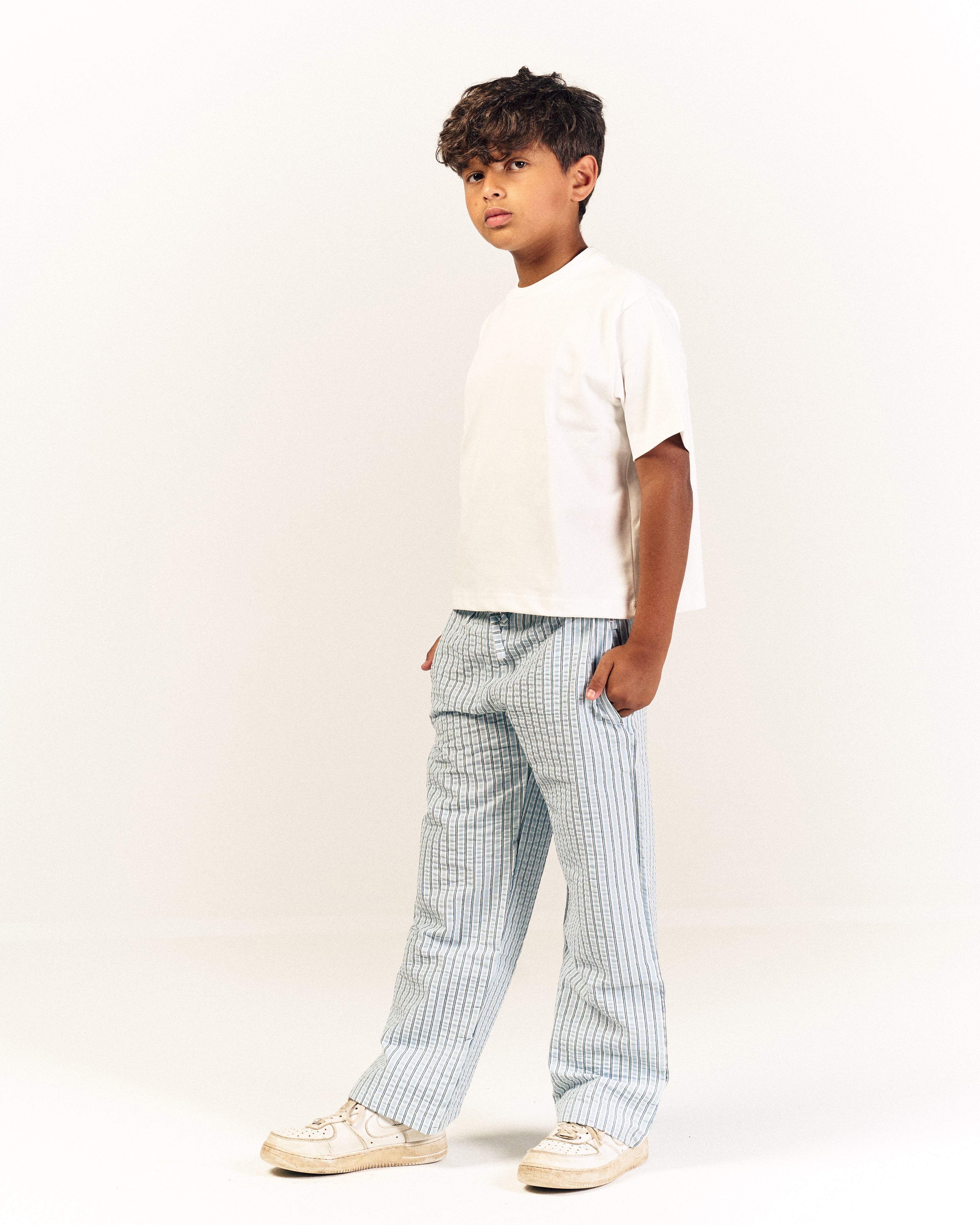 Skyline Mini Striped Poplin Pants
