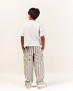 Mono Mini Striped Poplin Pants
