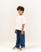 Indigo Tide Mini Striped Poplin Pants