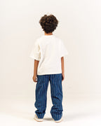 Indigo Tide Mini Striped Poplin Pants