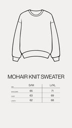 Mohair Knit Sweater in Jet Black