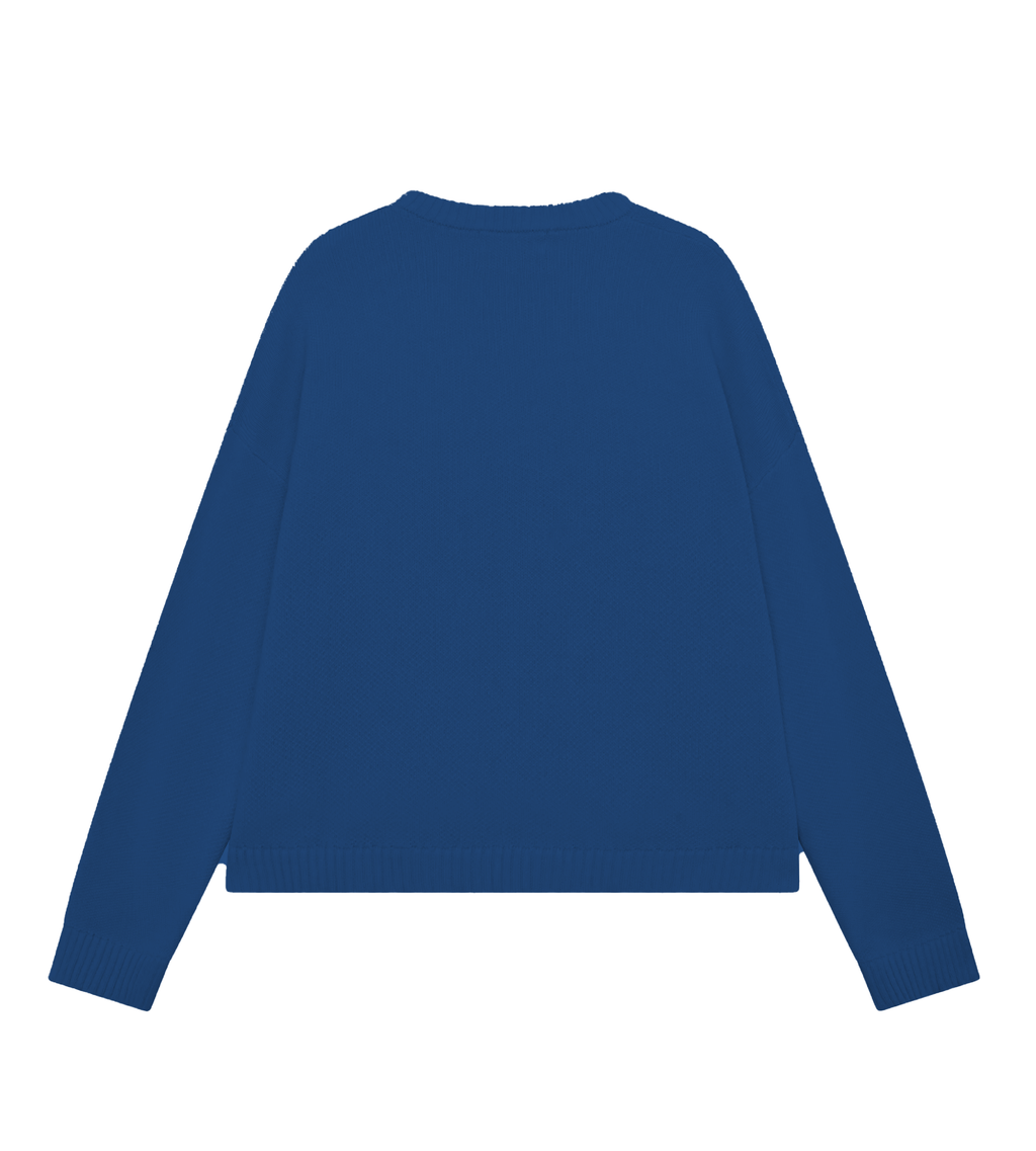 ROYAL BLUE KNIT SWEATER