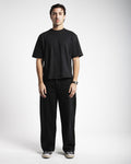 Men Baggy Jeans - Solid Black