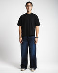Men Baggy Jeans - Vintage Dark Blue