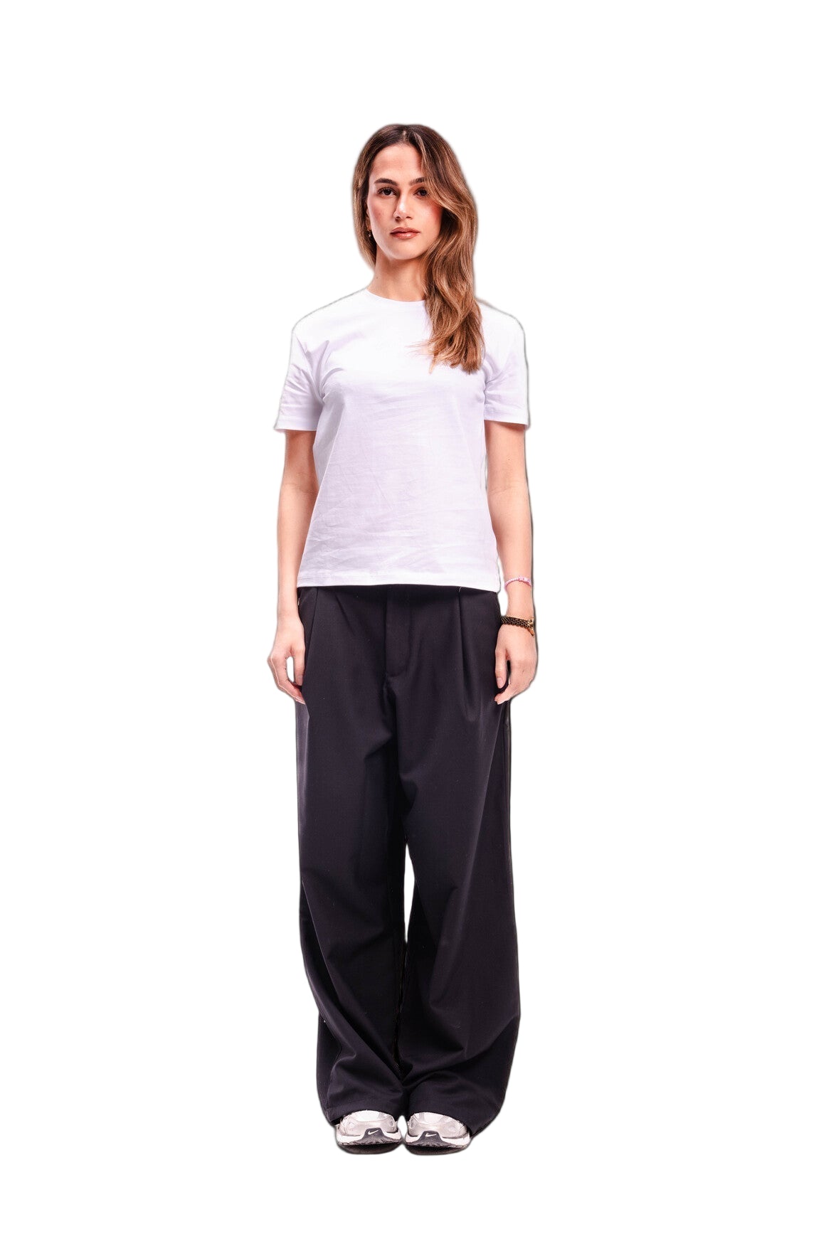 Women Black Pleated Pants
