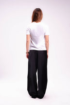 Women Black Pleated Pants