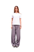 Women Light Grey Pleated Pants