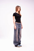 Tight Short Sleeve Top in black