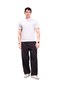 Men Black Pleated Pants