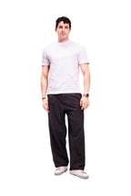Men Black Pleated Pants
