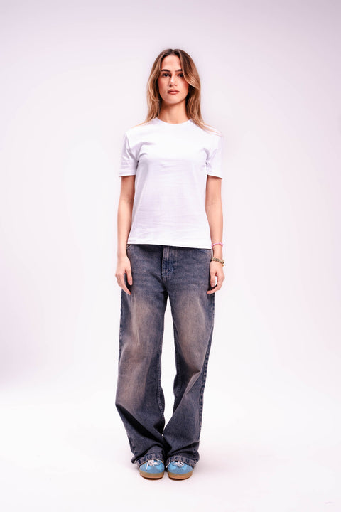 Women Regular Fit T-shirt in White