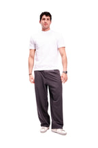 Men Dark Grey Pleated Pants