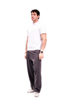 Men Dark Grey Pleated Pants