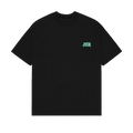 Black-Clarity Green Oversized tshirt