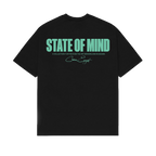 Black-Clarity Green Oversized tshirt