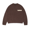 Brown VRV Logo Knit Sweater
