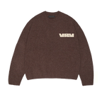 Brown VRV Logo Knit Sweater