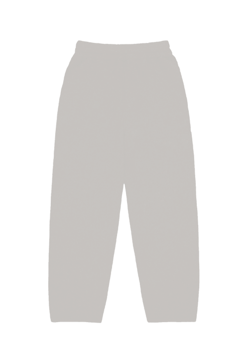 Cream Knitted Sweatpants