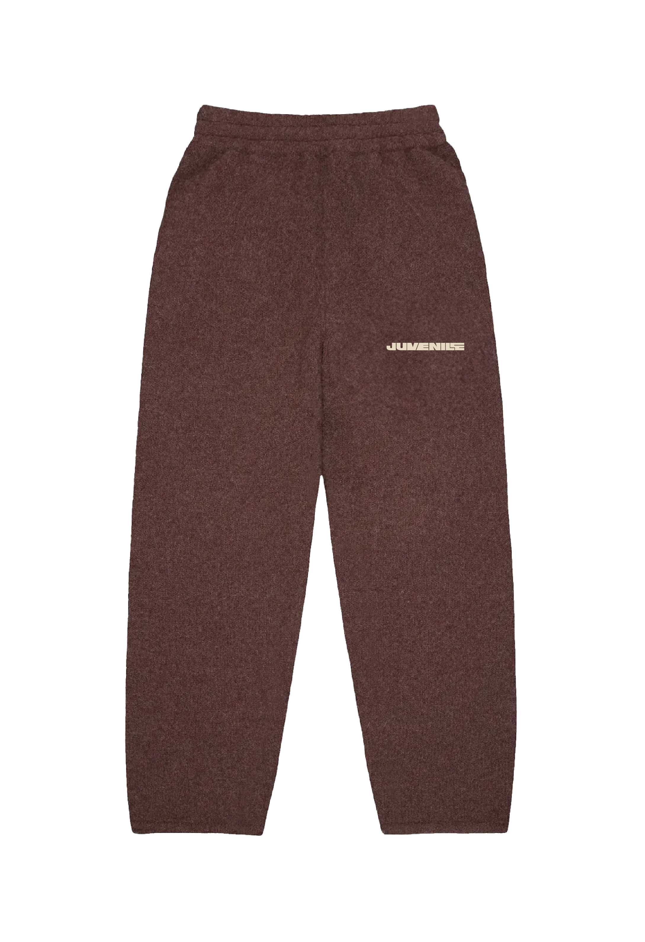 Brown Knitted Sweatpants