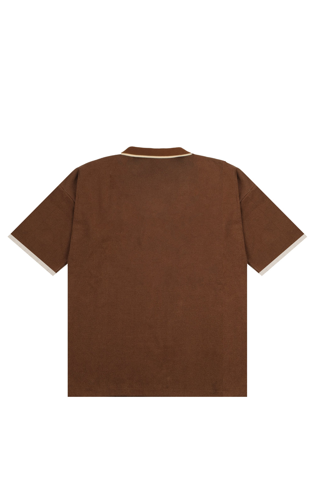 Brown VRV Logo Knitted Tshirt