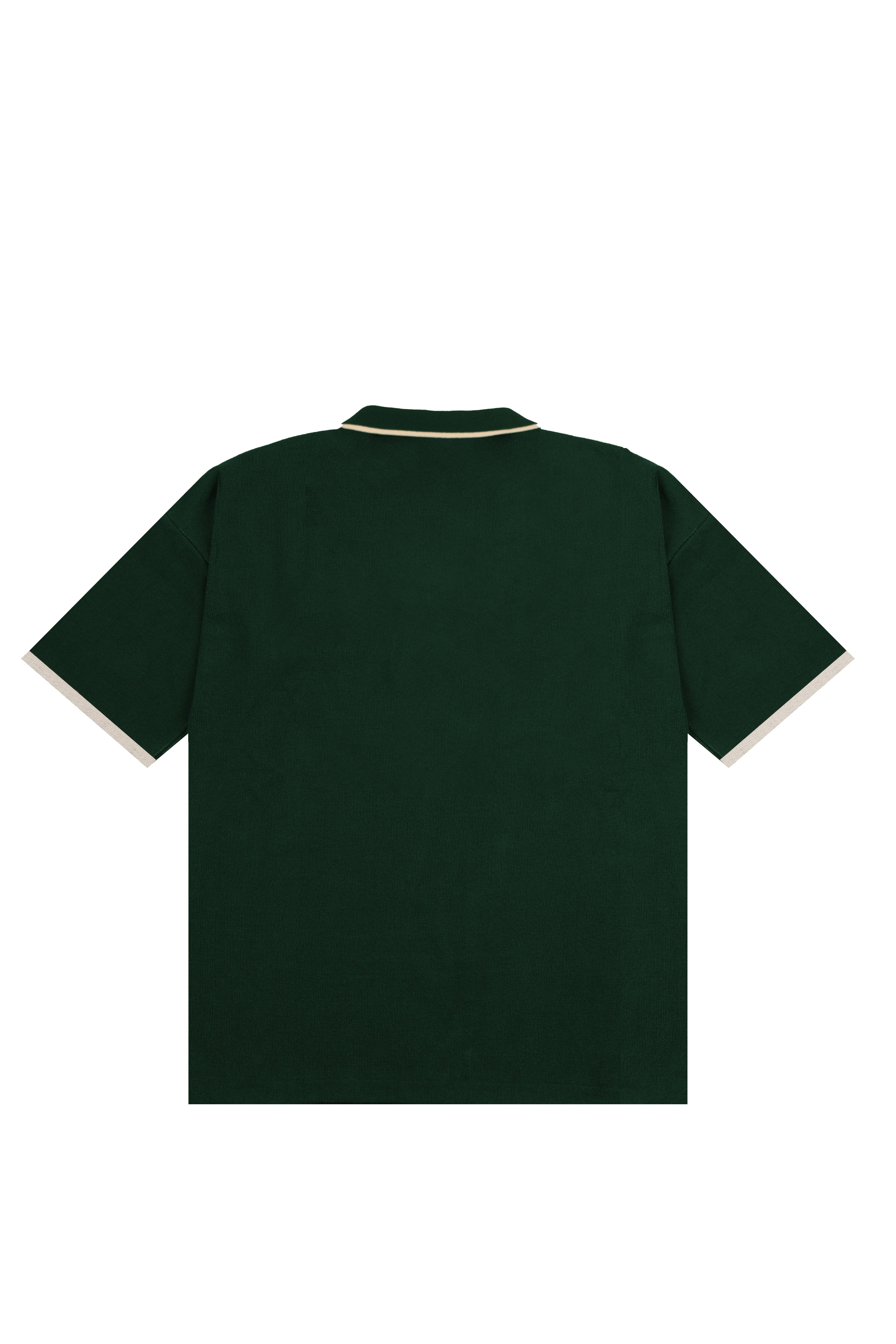 Green VRV Logo Knitted Tshirt