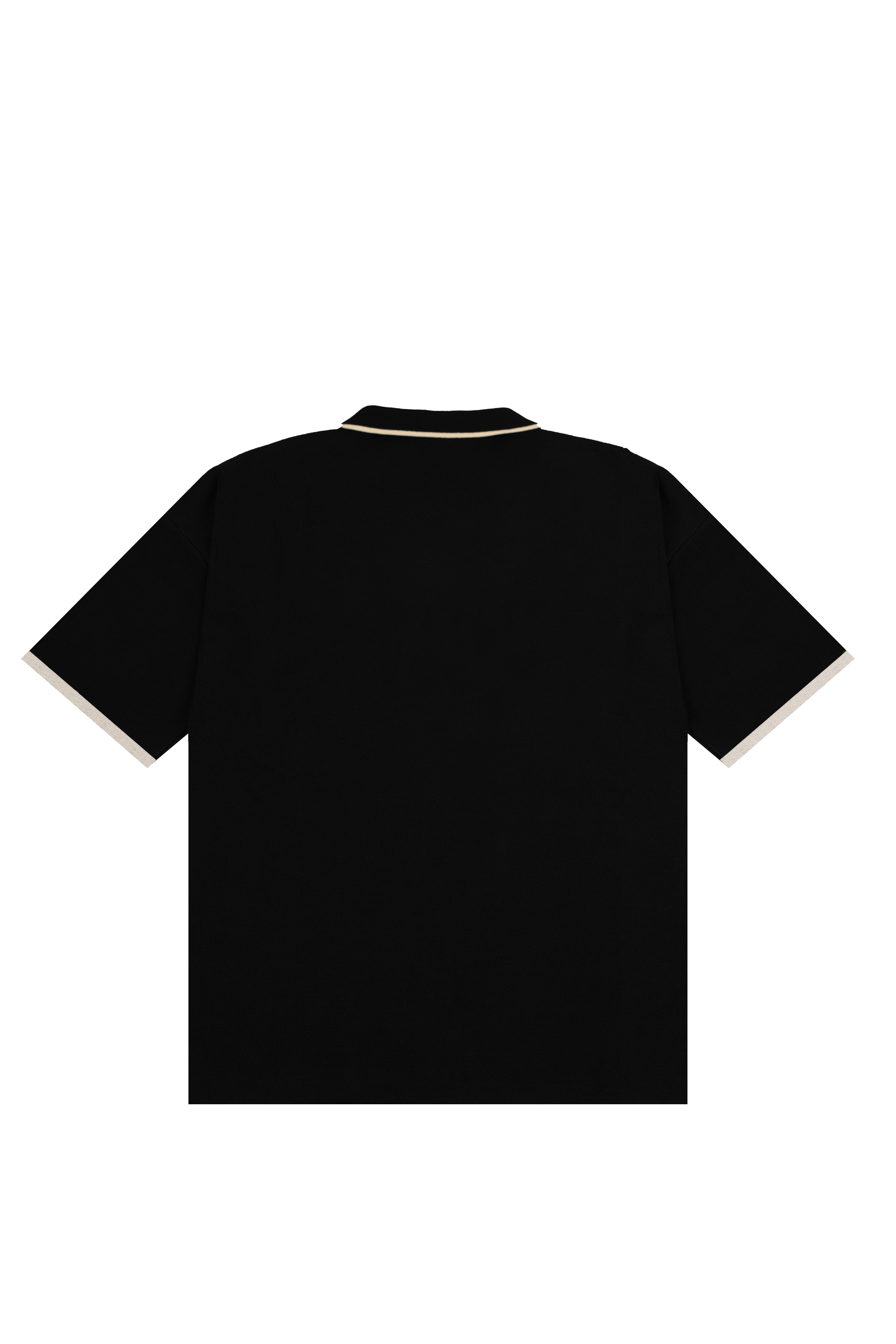 Black VRV Logo Knitted Tshirt