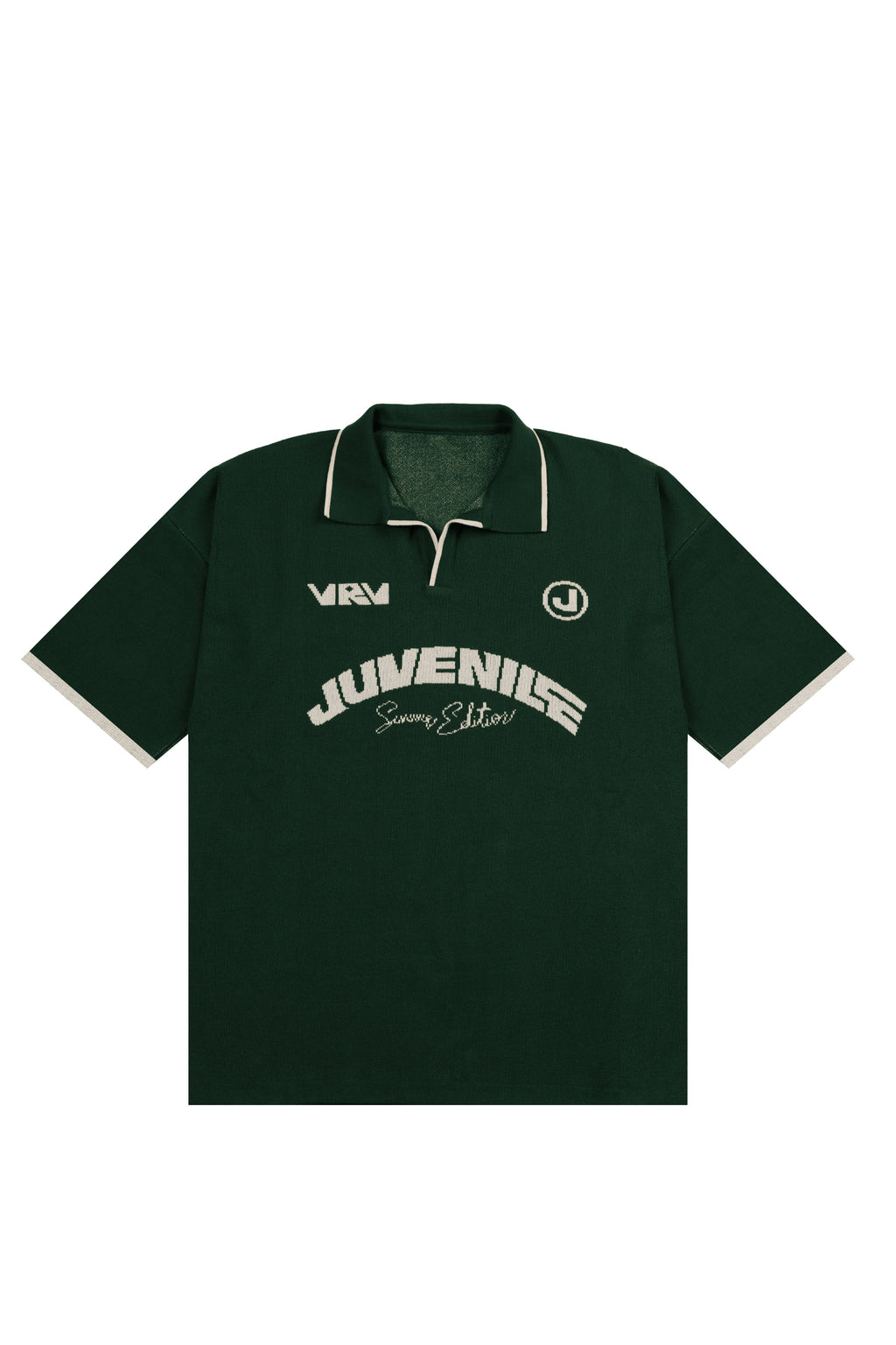 Green VRV Logo Knitted Tshirt