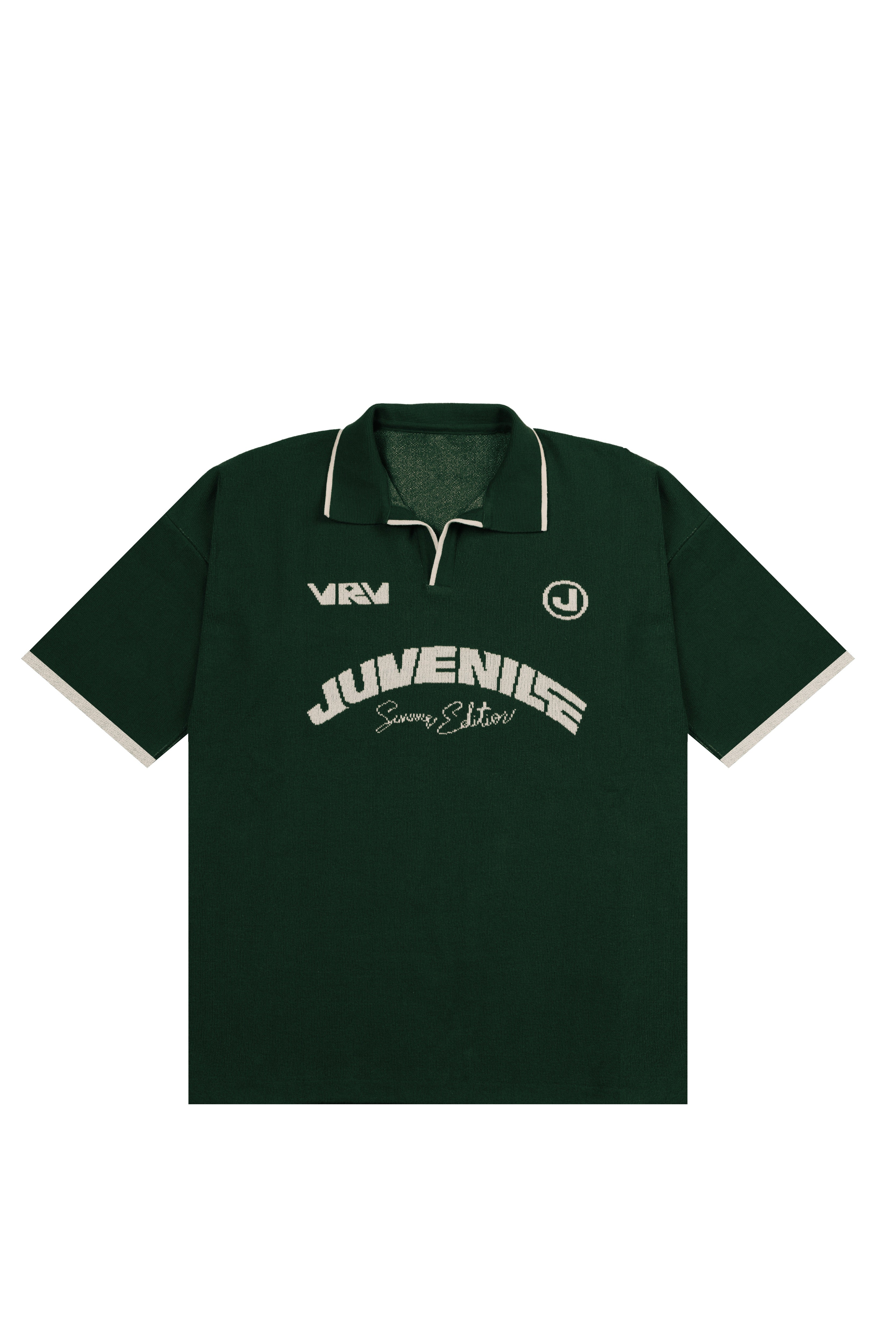 Green VRV Logo Knitted Tshirt