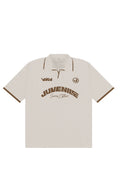 Cream VRV Logo Knitted Tshirt