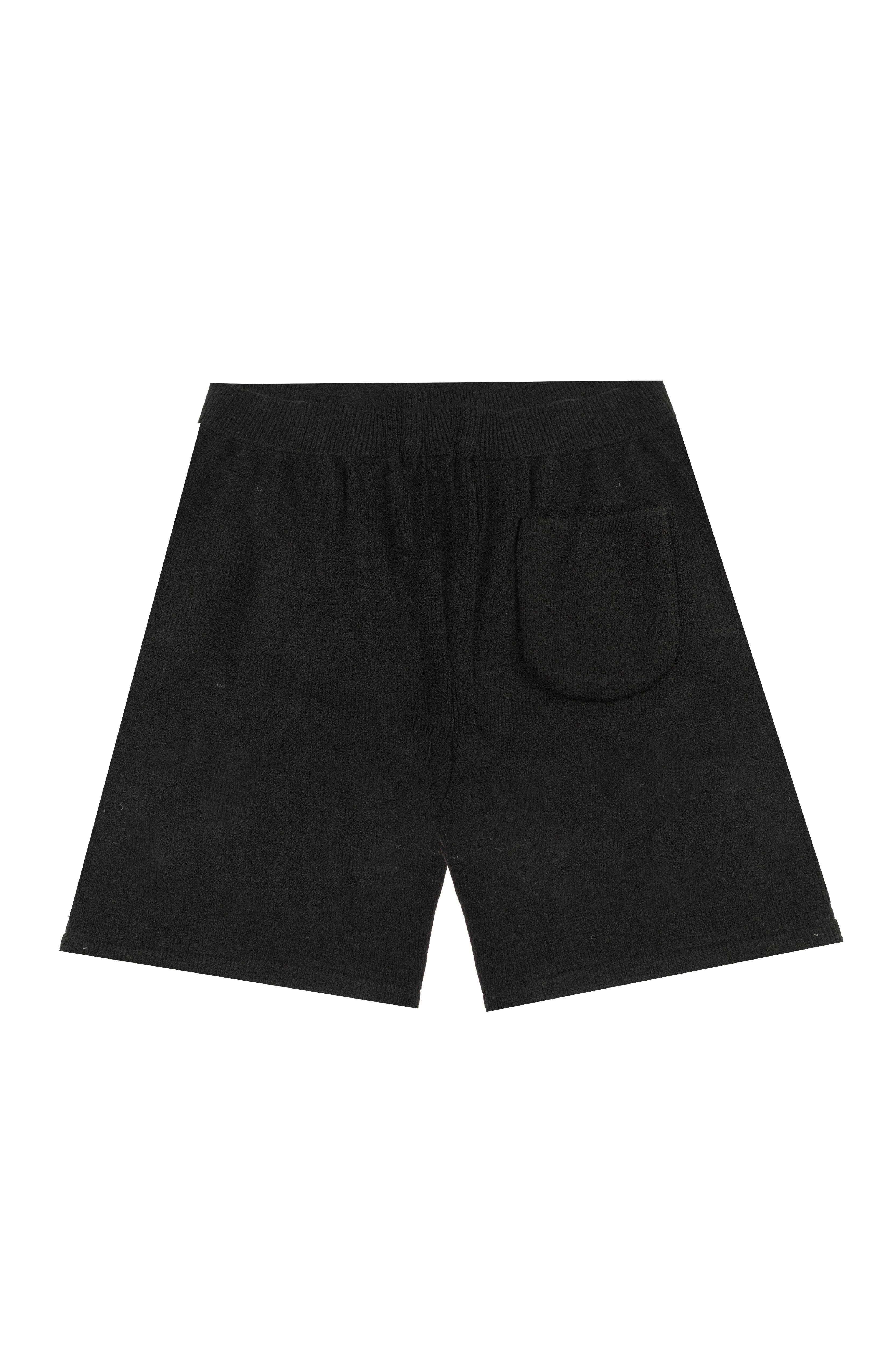Black VRV Logo Knitted Short