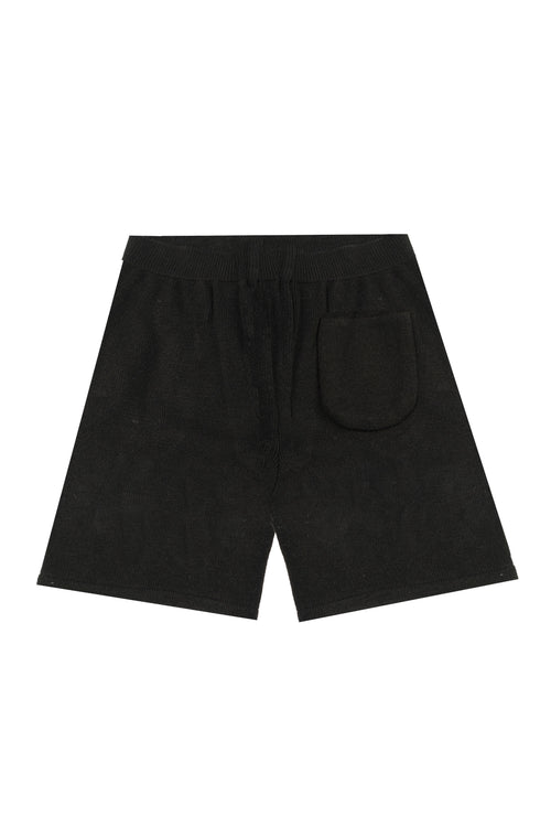 Black VRV Logo Knitted Short