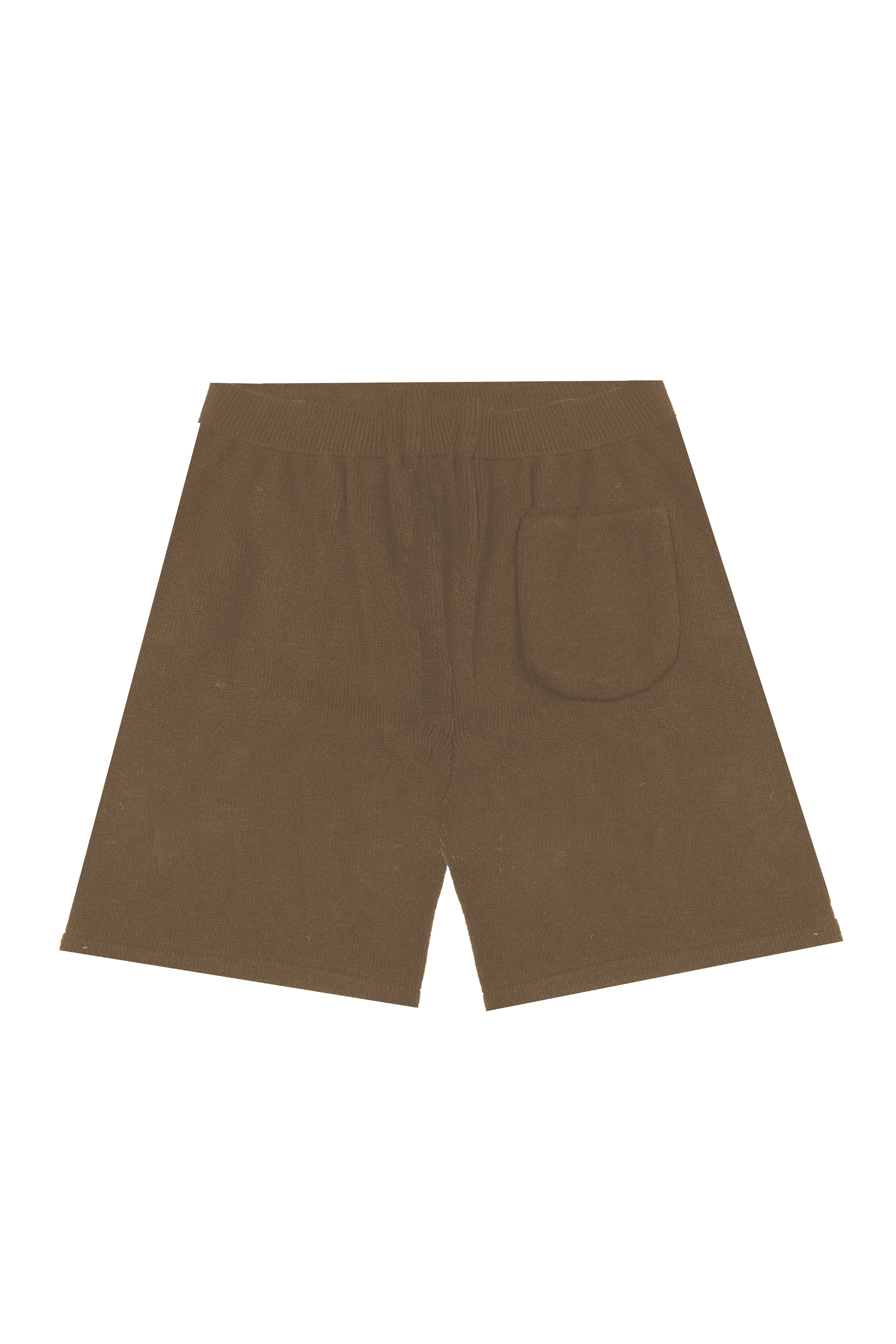Brown VRV Logo Knitted Short