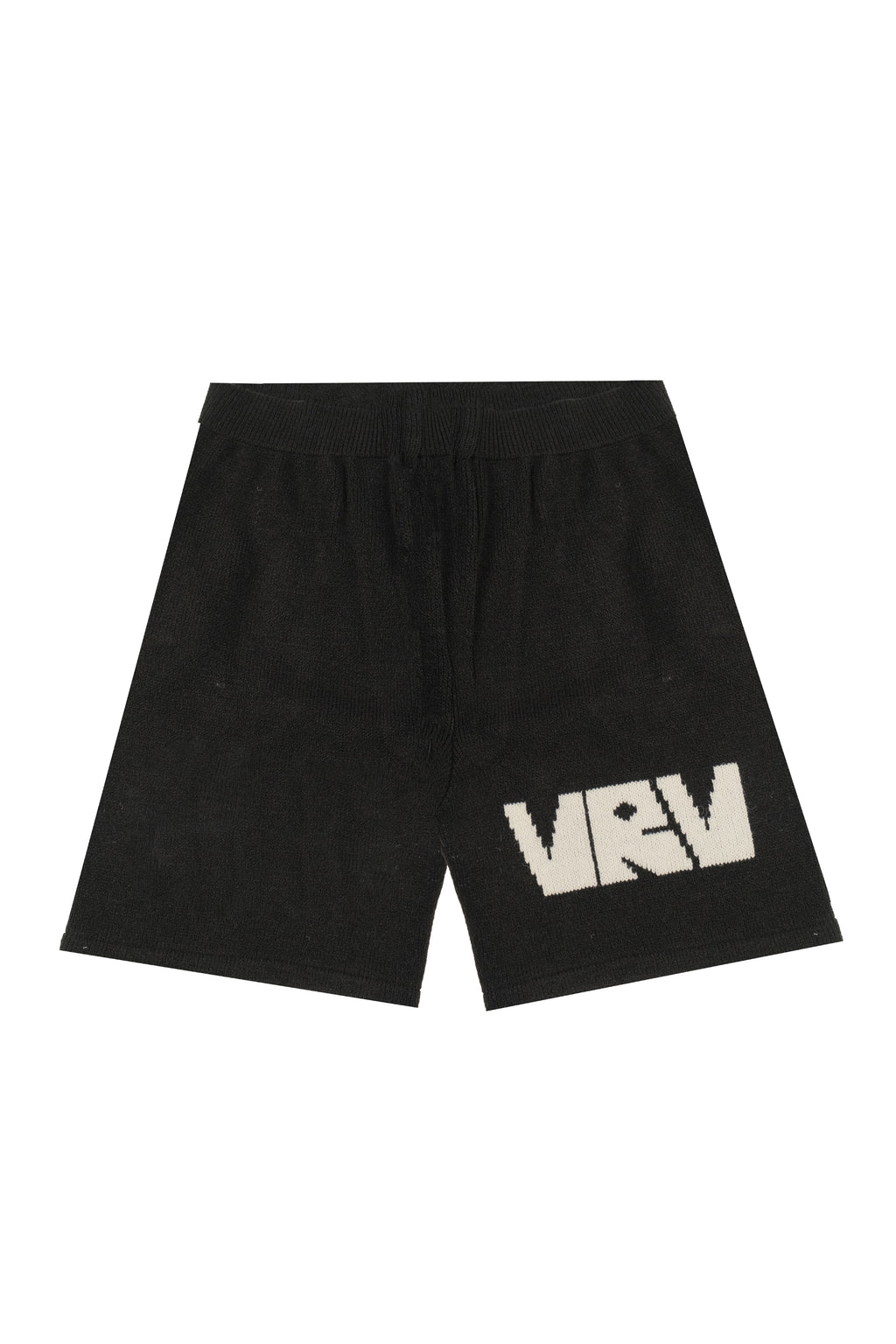Black VRV Logo Knitted Short
