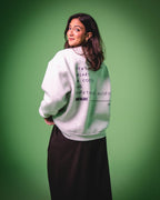 "Balance 0:00" Crewneck in Light Gray Melange