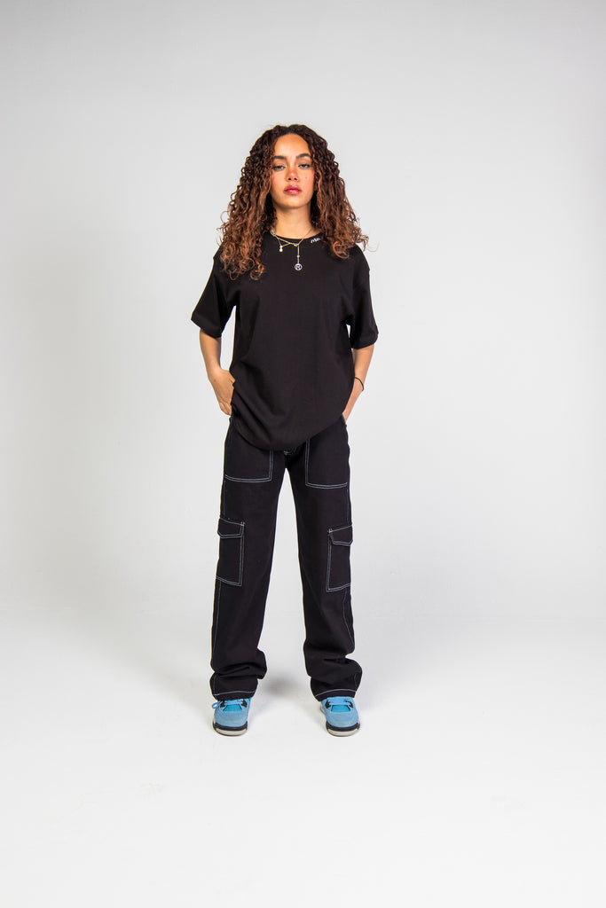 Women STITCHED Denim Cargo