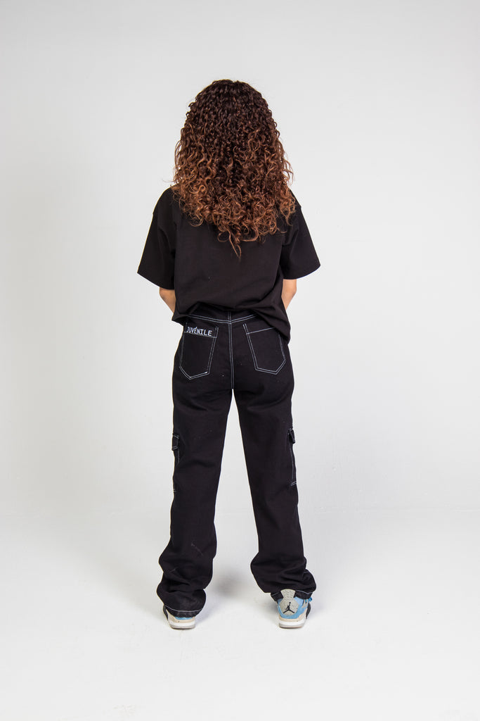 Women STITCHED Denim Cargo